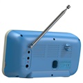 Transportabel DAB Radio & Bluetooth-højtaler C10 (Open Box - God stand) - Hvid / Blå
