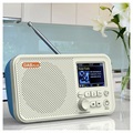 Transportabel DAB Radio & Bluetooth-højtaler C10 - Hvid / Blå