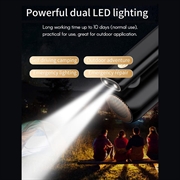 Bærbar, roterbar støvsuger med dobbelt LED-lys