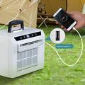 Bærbar split-luftkøler 1300W 3000 BTU - hvid