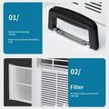 Bærbar split-luftkøler 1300W 3000 BTU - hvid