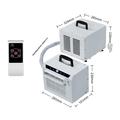 Bærbar split-luftkøler 1300W 3000 BTU - hvid
