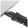 Portable USB Type-C / VGA Adapter med Strap - Sort