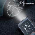 Bærbar, trådløs luftkompressor med LED-lys og digitalt display