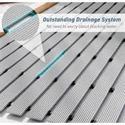 Skridsikker måtte til Bad / Brusekabine - 61x90cm - Grå