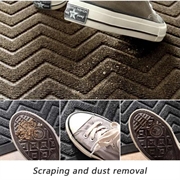 Premium gummi dørmåtte 60x120cm - Skridsikker - Beige / Brun