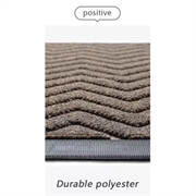 Premium gummi dørmåtte 60x120cm - Skridsikker - Beige / Brun