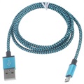 Premium USB 2.0 / MicroUSB Kabel - 3m - Blå