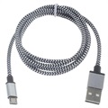 Premium USB 2.0 / MicroUSB Kabel - 3m - Hvid