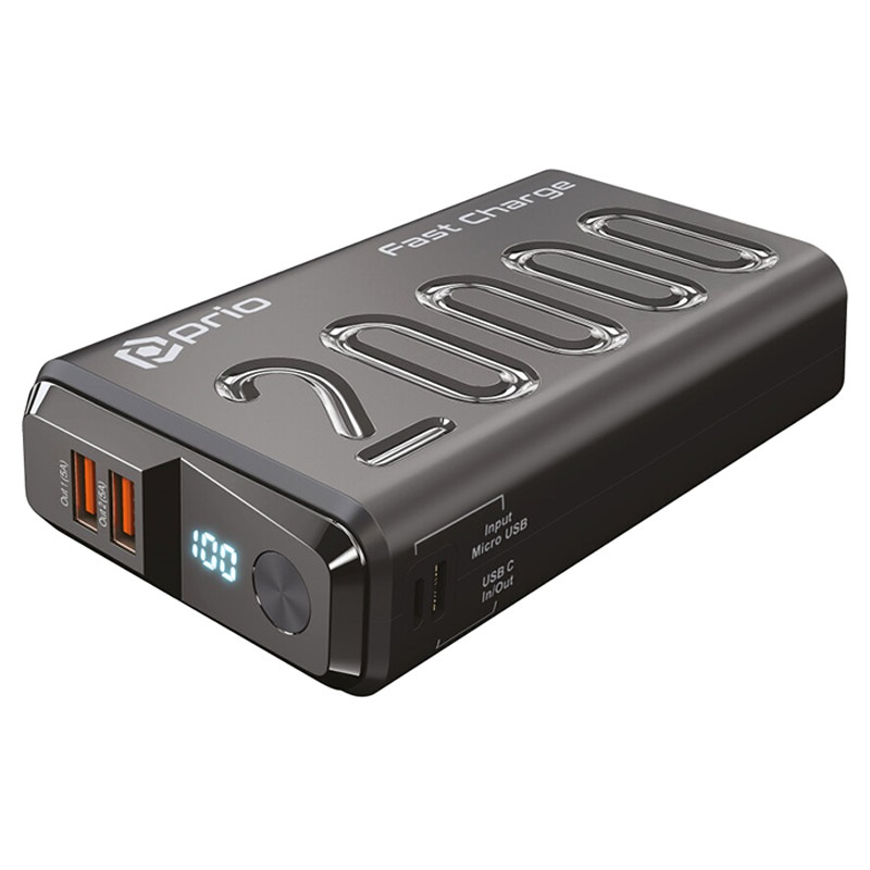 Prio Fast Charge Powerbank - USB-C - 20000mAh -