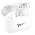 Prio Pro TWS Høretelefoner med Opladerboks - Hvid