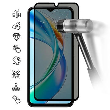 Honor X5b/X5b Plus Privacy Full Cover Skærmbeskyttelse Hærdet Glas - Sort Kant