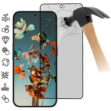 Nothing Phone (2a) Privacy Full Cover Skærmbeskyttelse Hærdet Glas - Sort Kant