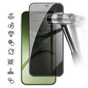 OnePlus 15T Privacy Full Cover Skærmbeskytter Hærdet Glas - Sort Kant