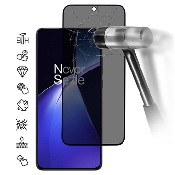 OnePlus Nord CE5 Privacy Full Cover Skærmbeskytter Hærdet Glas - Sort Kant
