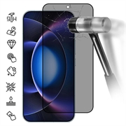 Xiaomi 17 Max Privacy Full Cover Skærmbeskytter Hærdet Glas - Sort Kant