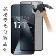 Xiaomi 17T Pro Privacy Full Cover Skærmbeskytter Hærdet Glas - Sort Kant