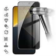 Xiaomi Poco X8 Privacy Full Cover Skærmbeskytter Hærdet Glas - Sort Kant