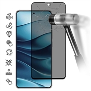 Xiaomi Redmi Note 14 4G/5G Privacy Full Cover Skærmbeskyttelse Hærdet Glas - Sort Kant