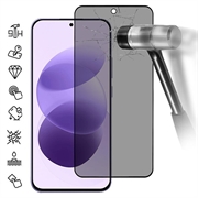 Xiaomi Redmi Note 17 4G/5G Privacy Full Cover Skærmbeskytter Hærdet Glas - Sort Kant