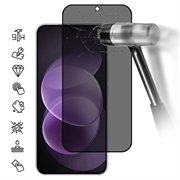 Xiaomi Redmi Note 17 Pro Privacy Full Cover Skærmbeskytter Hærdet Glas - Sort Kant