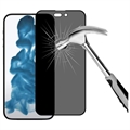 iPhone 14 Pro Privacy Full Cover Skærmbeskytter i Hærdet Glas - Sort Kant