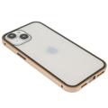 iPhone 14 Plus Magnetisk Cover med Hærdet Glas - Guld