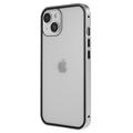 iPhone 14 Plus Magnetisk Cover med Hærdet Glas - Sølv