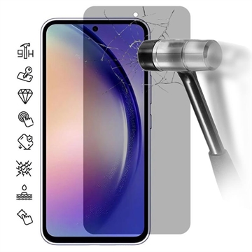 Samsung Galaxy A55 Privacy Skærmbeskyttelse Hærdet Glas - 9H