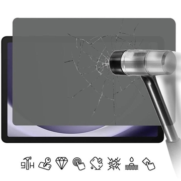 Samsung Galaxy Tab A9 Privacy Skærmbeskyttelse Hærdet Glas - 9H