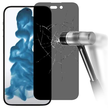 iPhone 14 Pro Skærmbeskyttelse Hærdet Glas - Privacy
