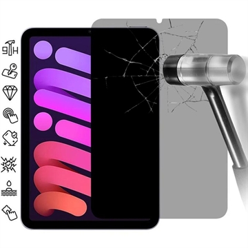 iPad Mini 2021/2024 Privacy Skærmbeskyttelse Hærdet Glas - 9H