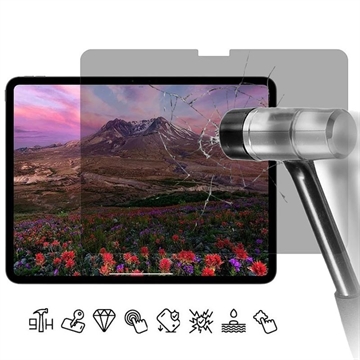 iPad Pro 13 2024/2025, iPad Air 13 2024/2025 Privacy Skærmbeskyttelse Hærdet Glas