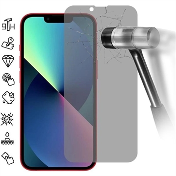 iPhone 16e Privacy Skærmbeskyttelse Hærdet Glas - 9H