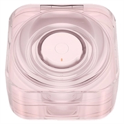 Beskyttende TPU-etui til Samsung Galaxy Ring opladningsetui - gennemsigtig pink