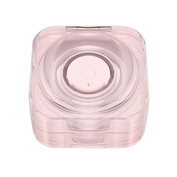 Beskyttende TPU-etui til Samsung Galaxy Ring opladningsetui - gennemsigtig pink