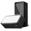 Psooo PS-900 Aurinkovirtapankki LED-Valolla - 50000mAh