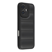 iPhone 17 Pufferjakke Stødfast TPU-cover - Sort