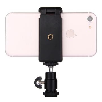 Puluz PU214 1/4" Hot Shoe Smartphone holder - sort