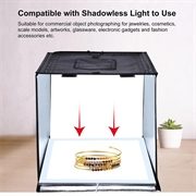 Puluz PU5060 Bærbar fotoboks/softbox - 60cm, 36W, 5500K