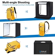 Puluz PU5060 Bærbar fotoboks/softbox - 60cm, 36W, 5500K