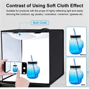 Puluz PU5060 Bærbar fotoboks/softbox - 60cm, 36W, 5500K