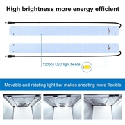 Puluz PU5060 Bærbar fotoboks/softbox - 60cm, 36W, 5500K