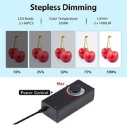 Puluz PU5060 Bærbar fotoboks/softbox - 60cm, 36W, 5500K