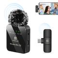 Puluz PU646B Professionel Trådløs clip-on Mikrofon til (USB-C) - sort