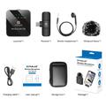 Puluz PU646B Professionel Trådløs clip-on Mikrofon til (USB-C) - sort