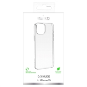 iPhone 15 Puro 0.3 Nude TPU Cover - Gennemsigtig