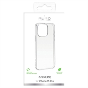 iPhone 15 Pro Puro 0.3 Nude TPU Cover - Gennemsigtig