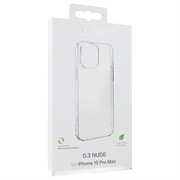 iPhone 15 Pro Max Puro 0.3 Nude TPU Cover - Gennemsigtig