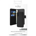 Puro 2-i-1 Samsung Galaxy A50 Magnetisk Pung Taske - Sort
